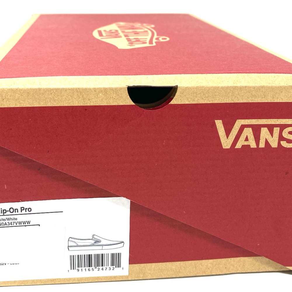 Vans Slip-On Pro White Skateboarding Women's Size Low Top Canvas VN0A347VWWW - Picture 9 of 10
